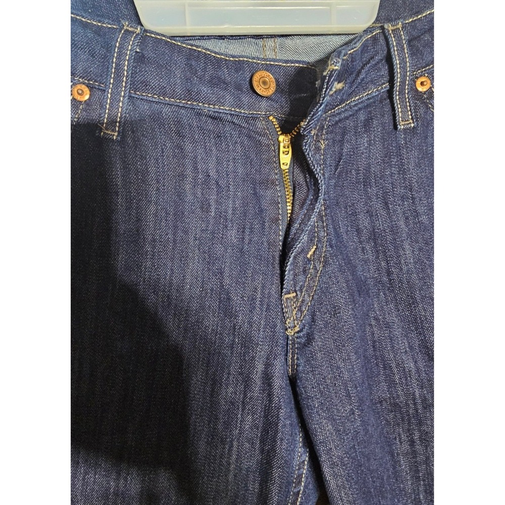 Levis 524 Too Superlow Jeans Dark Wash Slim Straight Denim Womens 15 Medium - Picture 2 of 11